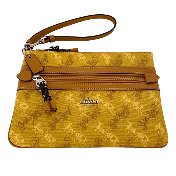 Coach Horse & Carriage Print Clutch Pouch